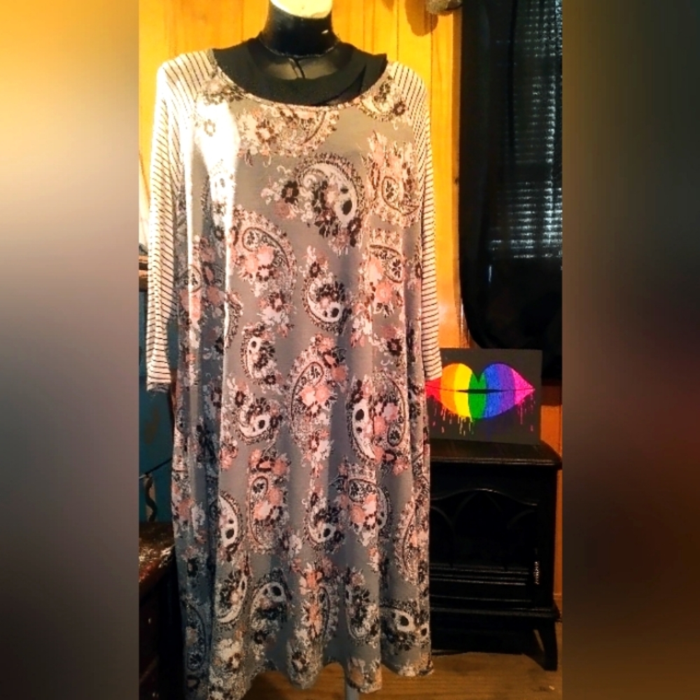 NWOT Paisley Carols Boutique Dress Size L